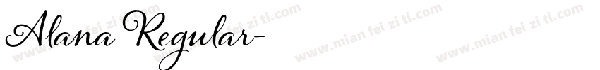 Alana Regular字体转换